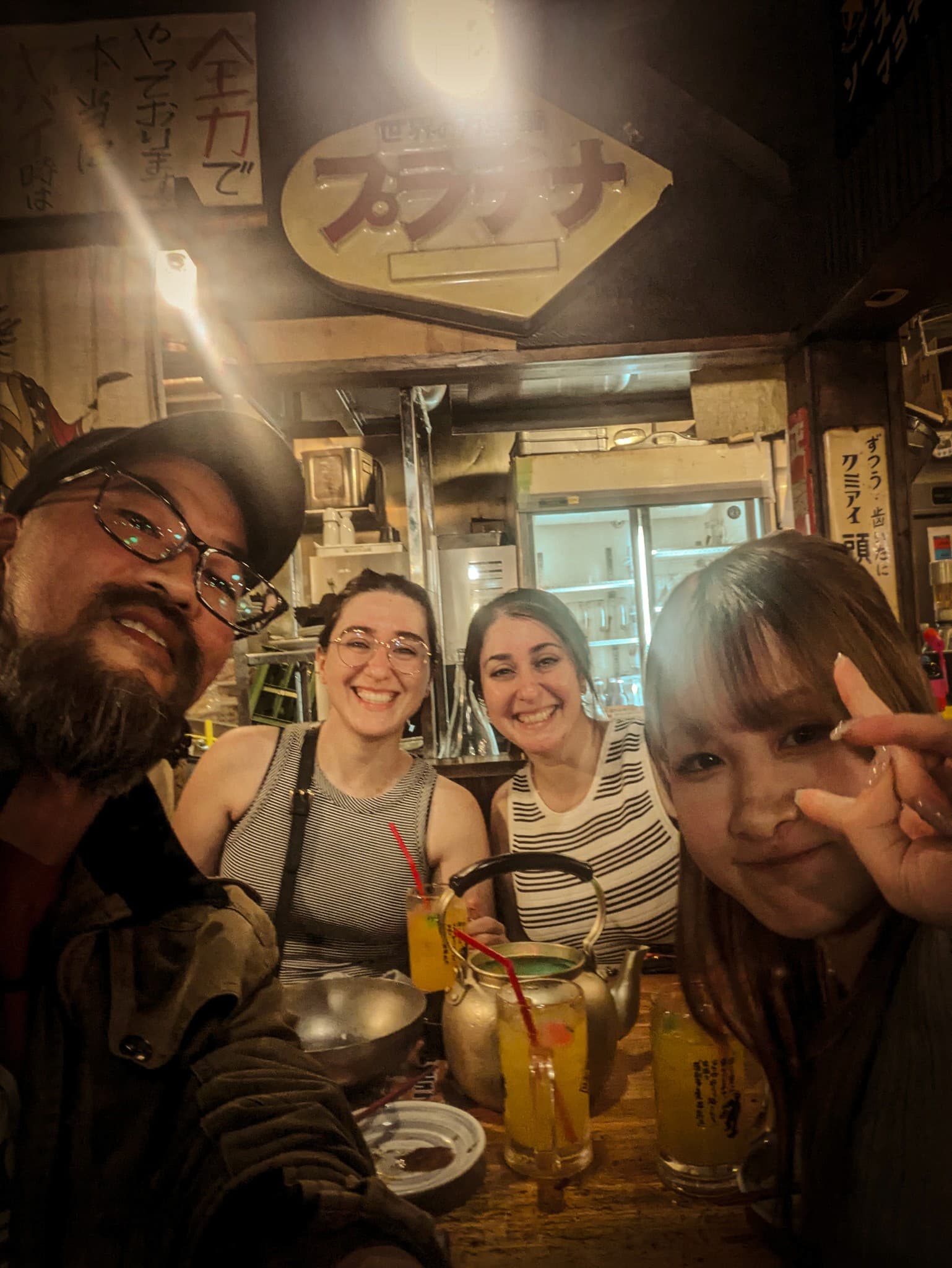 Hinomaru One Standing Room Only Tour Guests at Izakaya in Nishi-Ogikubo